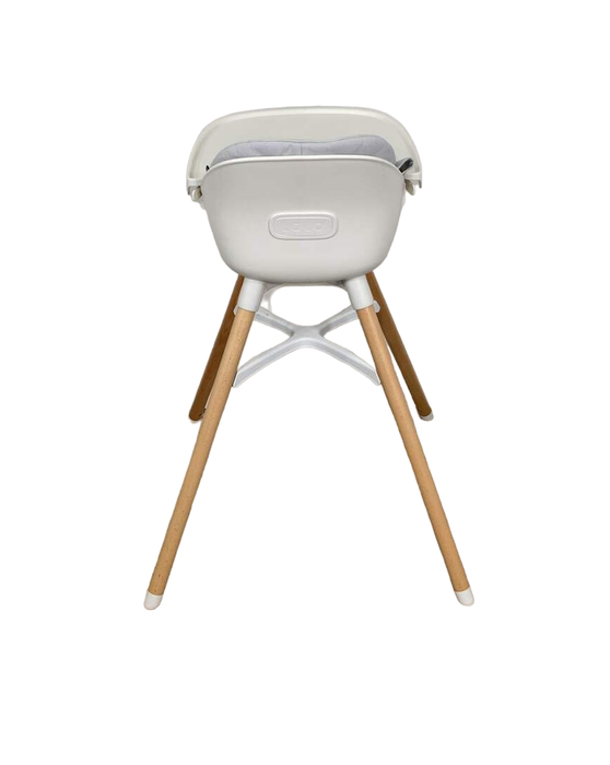 Shop Lalo High Chair with Infant Kit, Coconut, Grey, Natural Wood at GoodBuy Gear