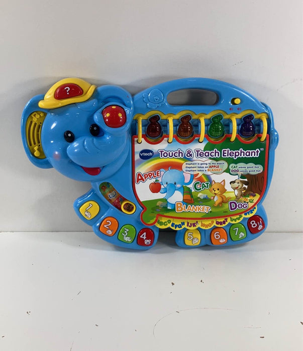 used VTech Touch And Teach Elephant, Blue