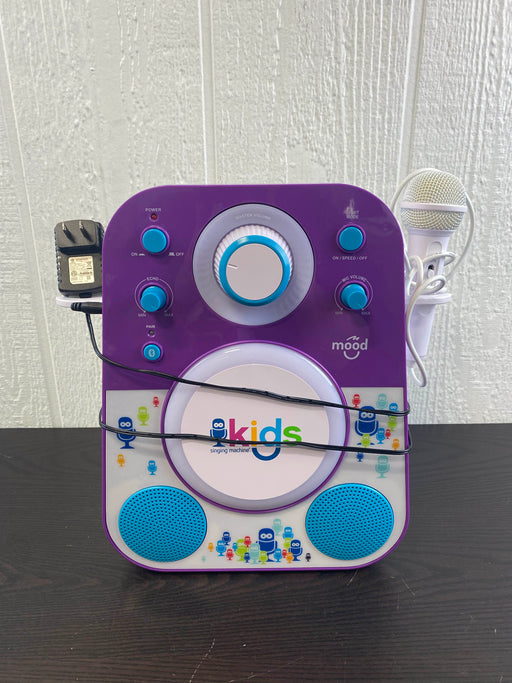 used The Singing Machine Kids Mood LED Glowing Bluetooth Sing Along Speaker