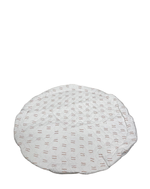 used Poppyseed Play Extra Padded Round Play Mat, Neutral Lines