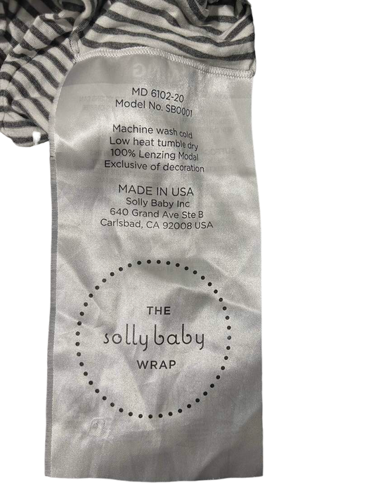 Solly Baby Wrap, Natural Grey Stripe