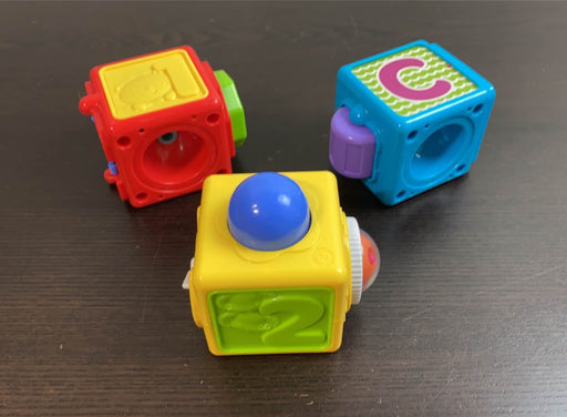 used Fisher Price Brilliant Basics Stacking Action Blocks