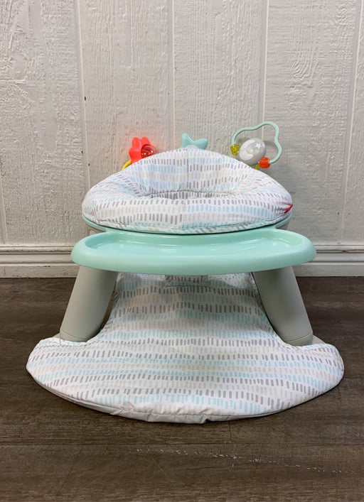 used Skip Hop 2-in-1 Sit-up Activity Baby Chair, Silver Cloud Lining