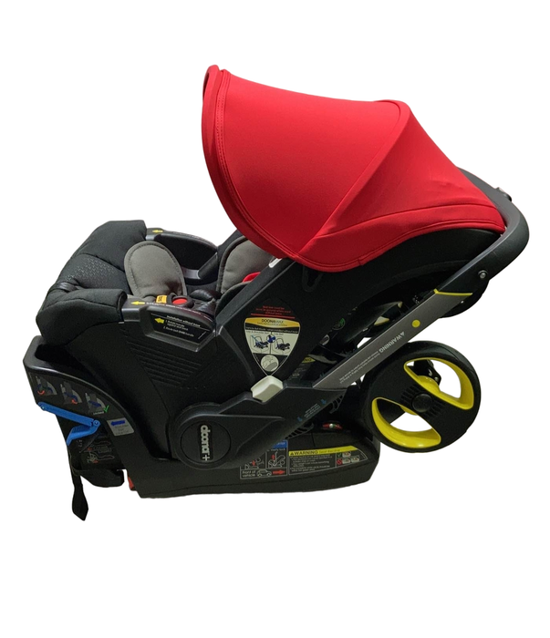 secondhand Doona Infant Car Seat & Stroller Combo, 2022, Flame Red