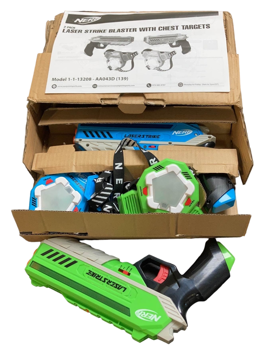 secondhand Nerf Laser Strike Blasters & Vests