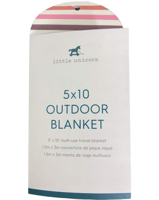 Shop Little Unicorn 5 X 10 Outdoor Blanket, Chroma Rugby Stripe at GoodBuy Gear
