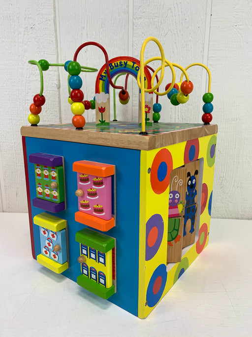 used ALEX Toys Discover My Busy Town Wooden Activity Cube