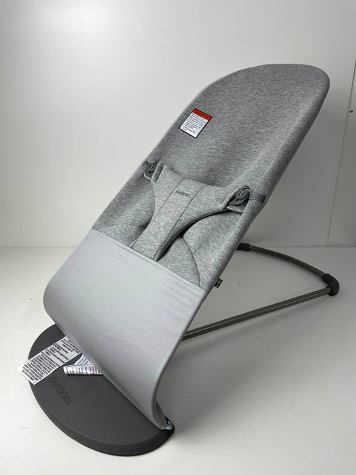 secondhand BabyBjorn Bouncer Bliss, Light Grey 3D Jersey