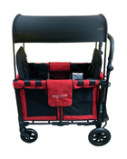 secondhand Wonderfold W2 Original Multifunctional Double Stroller Wagon, 2021, Red