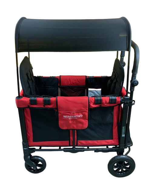 secondhand Wonderfold W2 Original Multifunctional Double Stroller Wagon, 2021, Red