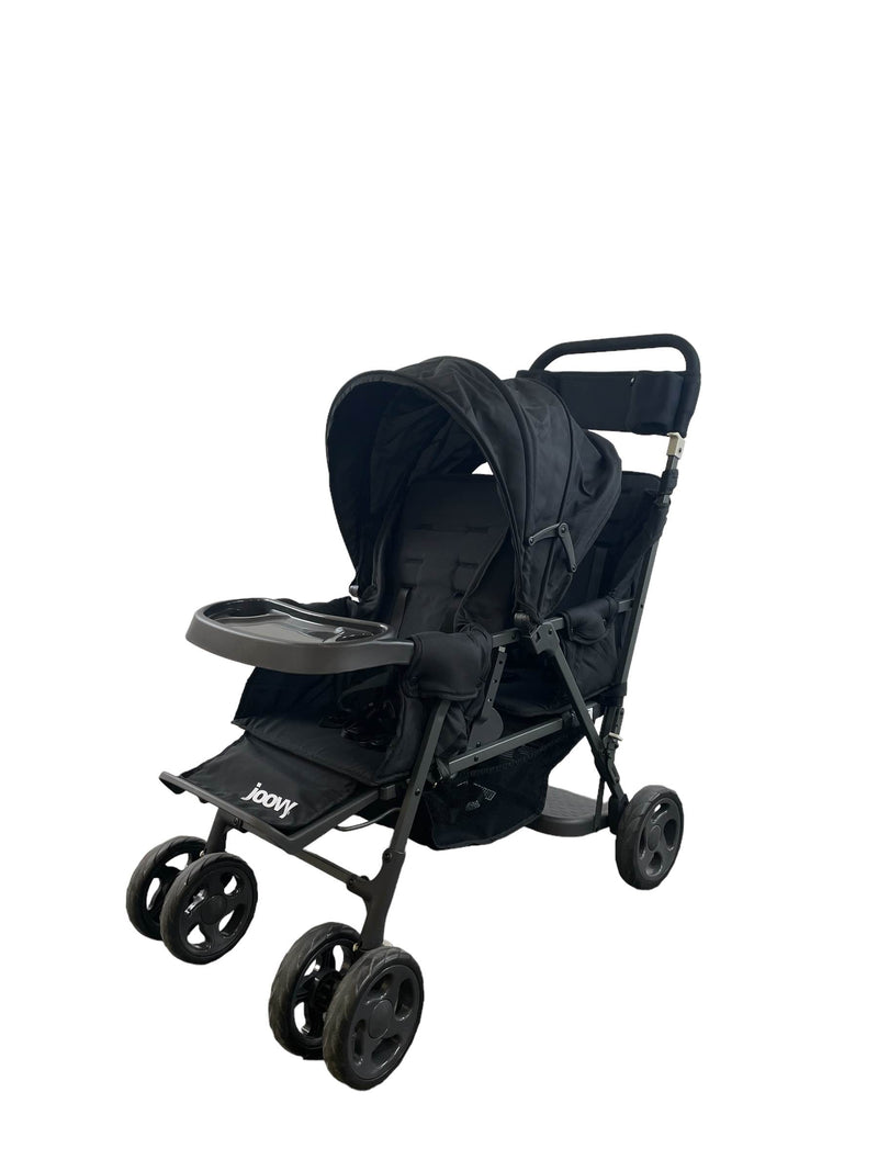 joovy ergo caboose double stroller Joovy Caboose Too Graphite Sit and Stand Double Stroller, 2019, Black