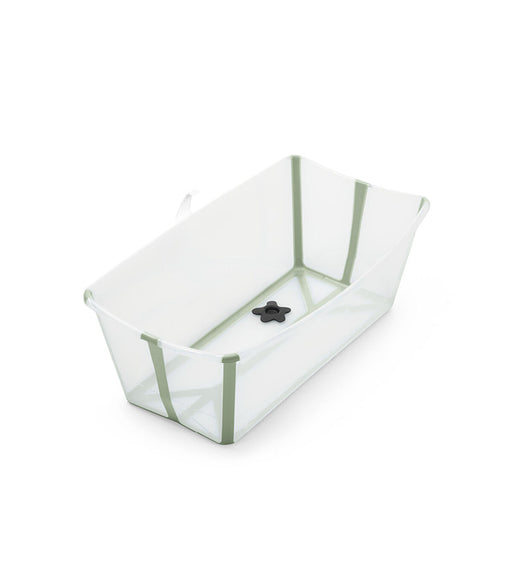 used Stokke Flexi Bath Foldable Baby Bathtub, Transparent Green, XLarge