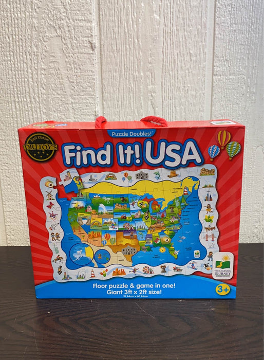 used The Learning Journey USA Map Puzzle