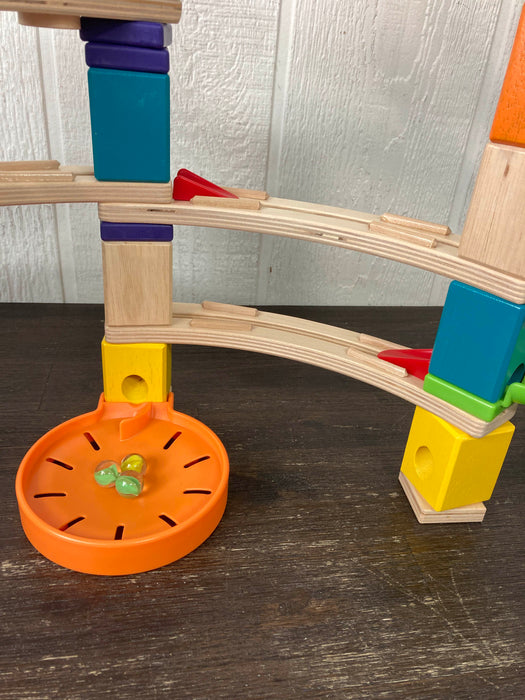 secondhand Hape Quadrilla Cliffhanger Wooden Marble Run