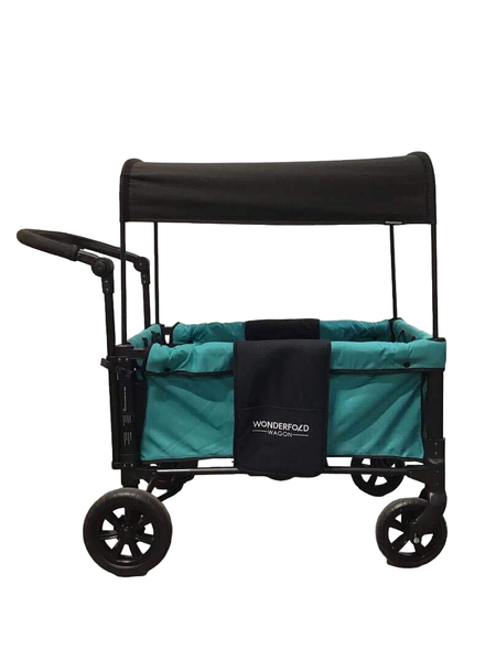 w1 original double stroller wagon Wonderfold W1 Original Stroller Wagon, Teal Green