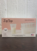 used Zip Top Breast Milk Storage Set with Freezer Tray