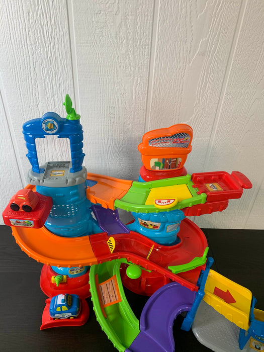 secondhand VTech Go! Go! Smart Wheels Launch And Chase Police Tower