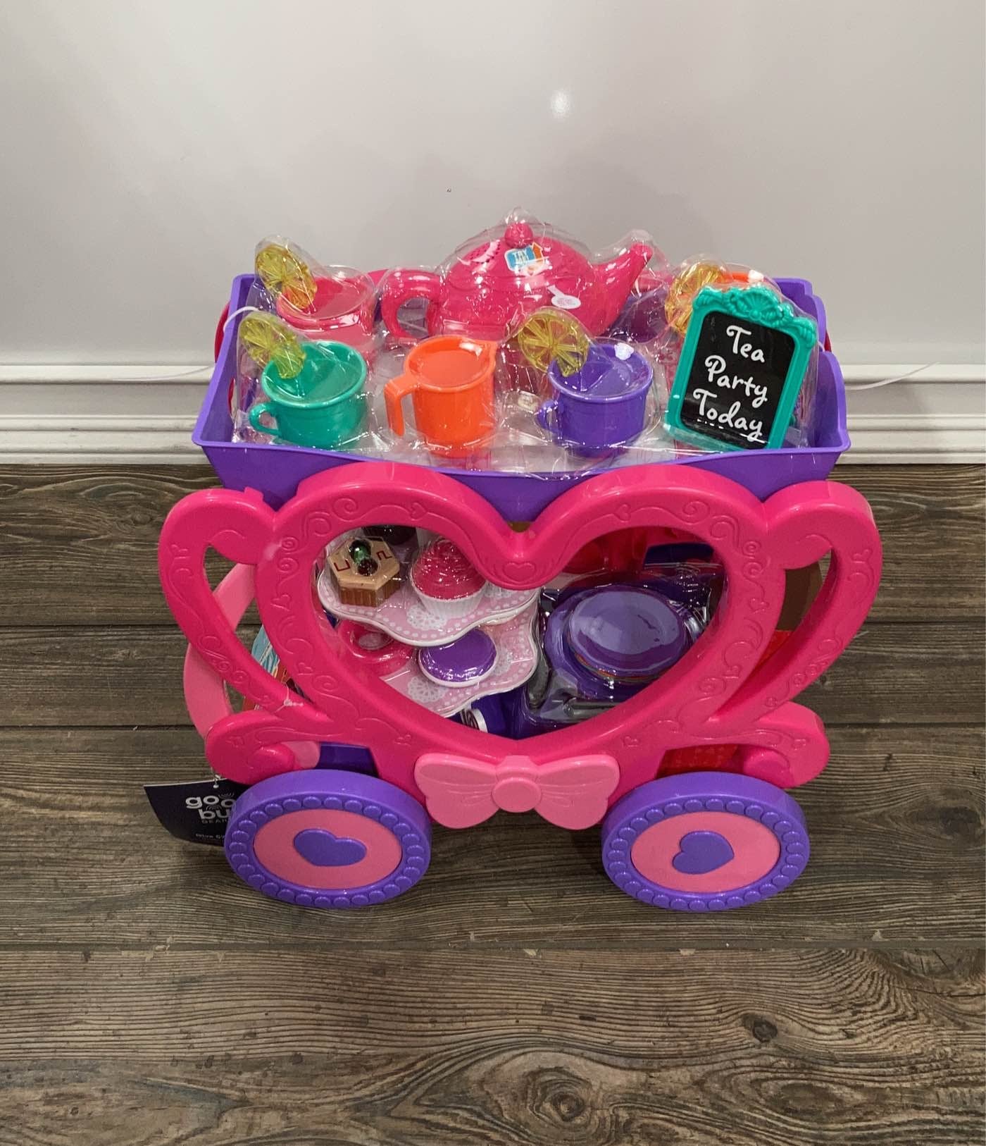 Kid connection tea set best sale trolley playset