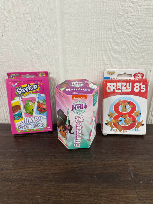 used BUNDLE Preschool Card Games