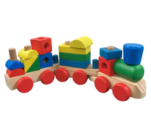 used Melissa & Doug Stacking Train Toddler Toy