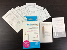 used Milk Screen Alcohol Test Strips