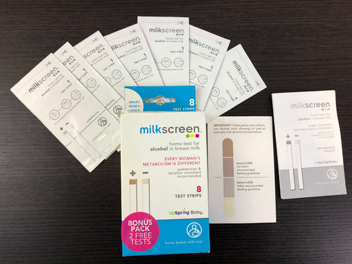 used Milk Screen Alcohol Test Strips