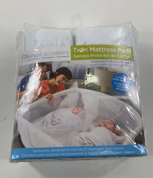 Halo Bassinest Twin Fitted Sheet 2-Pack White