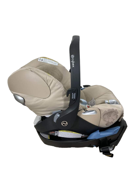 secondhand Cybex Cloud Q Plus Infant Car Seat, simply flower beige, 2021