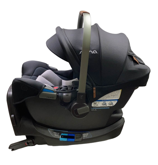 secondhand Nuna PIPA rx Infant Car Seat with RELX Base, 2023, Caviar