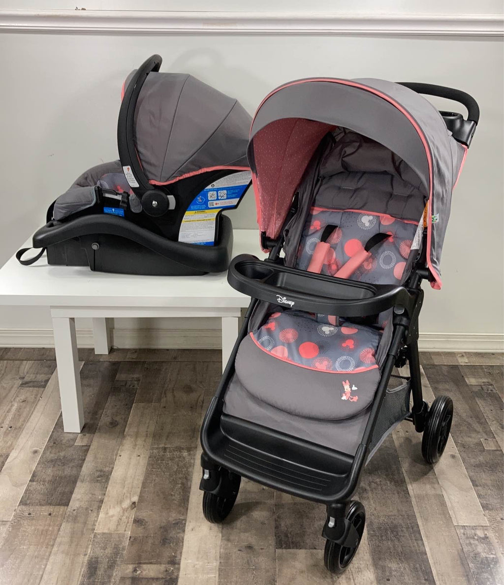 Disney Baby Minnie Mouse Smooth Ride Travel System, 2021