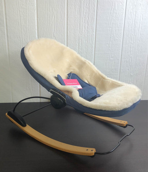 used Bloom Coco Go 3-in-1 Bouncer, Natural Wood, blue