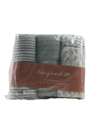 used Tiny Kind Muslin Swaddle 3 Pack, Multi Leaf Sage