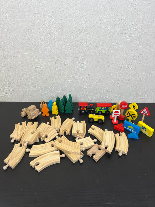 used Real Wood Toys Train Set