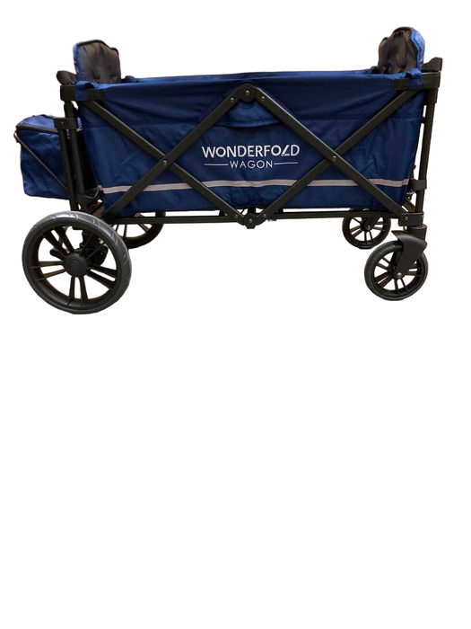 secondhand Wonderfold X2 Push + Pull Double Stroller Wagon, 2022, Sapphire Navy