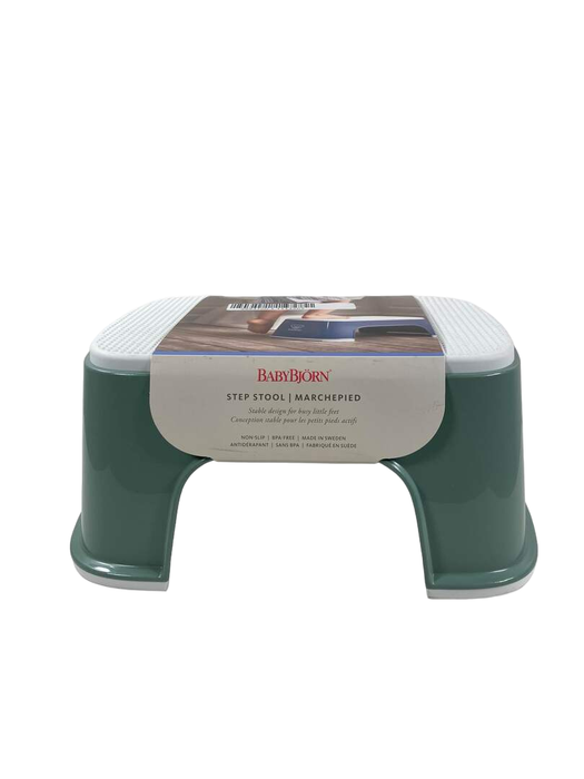 Shop BabyBjorn Step Stool, Deep Green/White at GoodBuy Gear