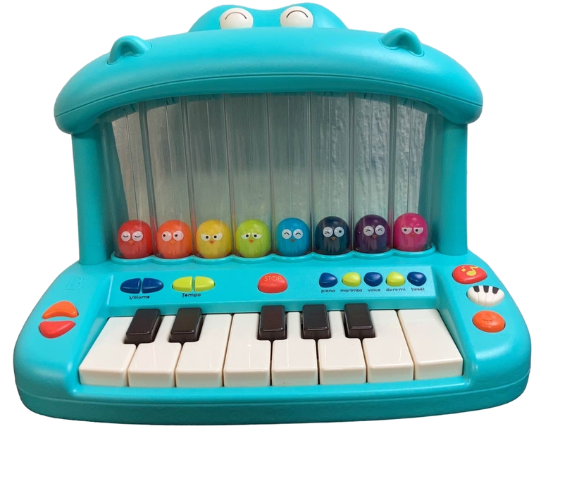 used B. toys Toy Piano For Kids Hippo Pop