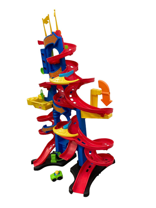 secondhand Little People City Skyway Take Turns Ramp Tower