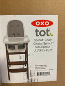 secondhand OXO Tot Sprout High Chair, Gray/Walnut