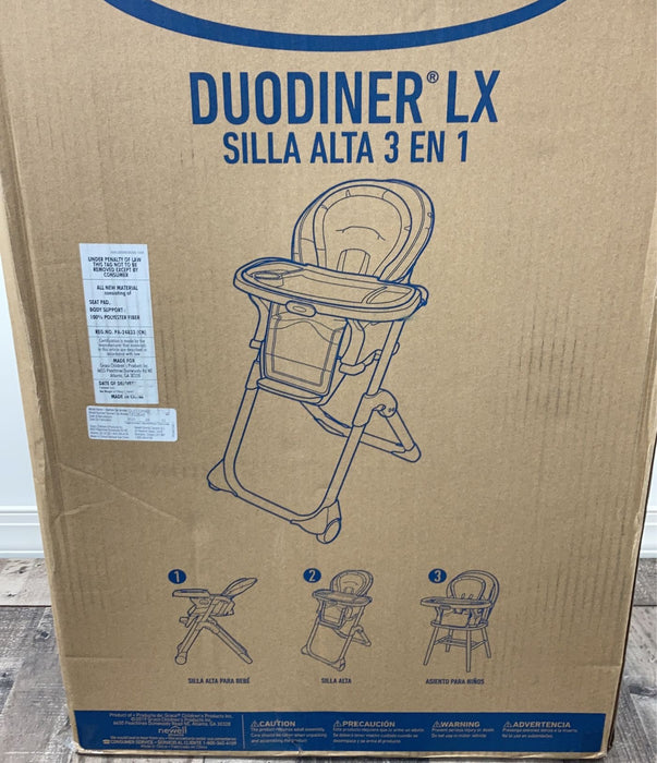 secondhand Graco DuoDiner LX Baby High Chair, Metropolis