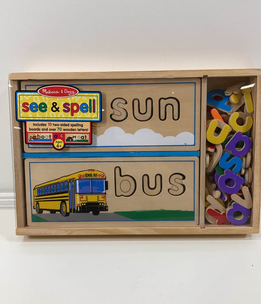 secondhand Melissa & Doug See & Spell Wooden Educational Board