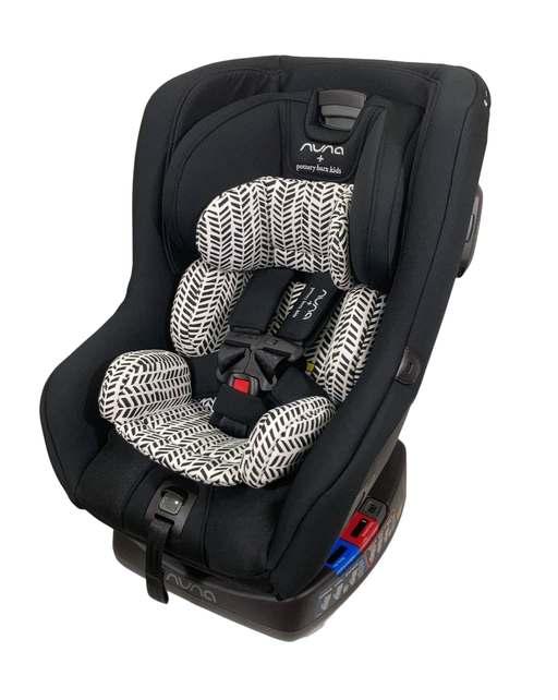 used Nuna RAVA Convertible Car Seat, Pottery Barn Kids-Broken Arrow Caviar, 2022