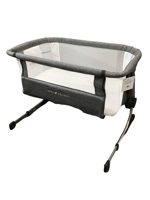 used Baby Delight Beside Me Dreamer Bassinet & Bedside Sleeper, Charcoal Tweed