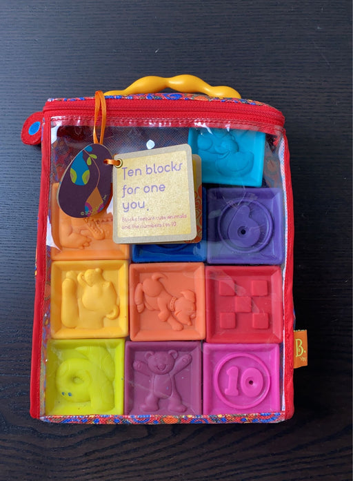 used B. toys One Two Squeeze Blocks