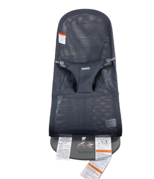 secondhand BabyBjorn Bouncer Bliss, Charcoal Gray, Mesh