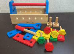 secondhand Melissa & Doug Take-Along Tool Kit Wooden Toy