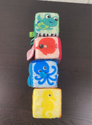 secondhand Baby Einstein Infinity Block High Contrast Soft Block Toy