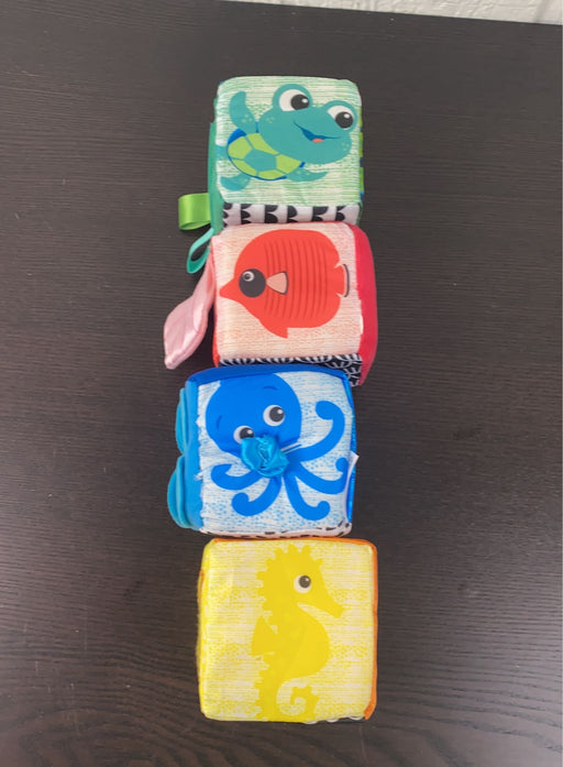 secondhand Baby Einstein Infinity Block High Contrast Soft Block Toy