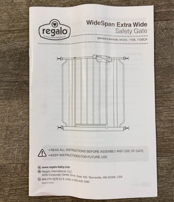 used Regalo Widespan Extra Wide Baby Gate