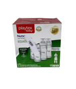 used Playtex Nurser Bottles With Drop In Liners, 4 bottles - 4oz (2 each), 8oz (2 each)