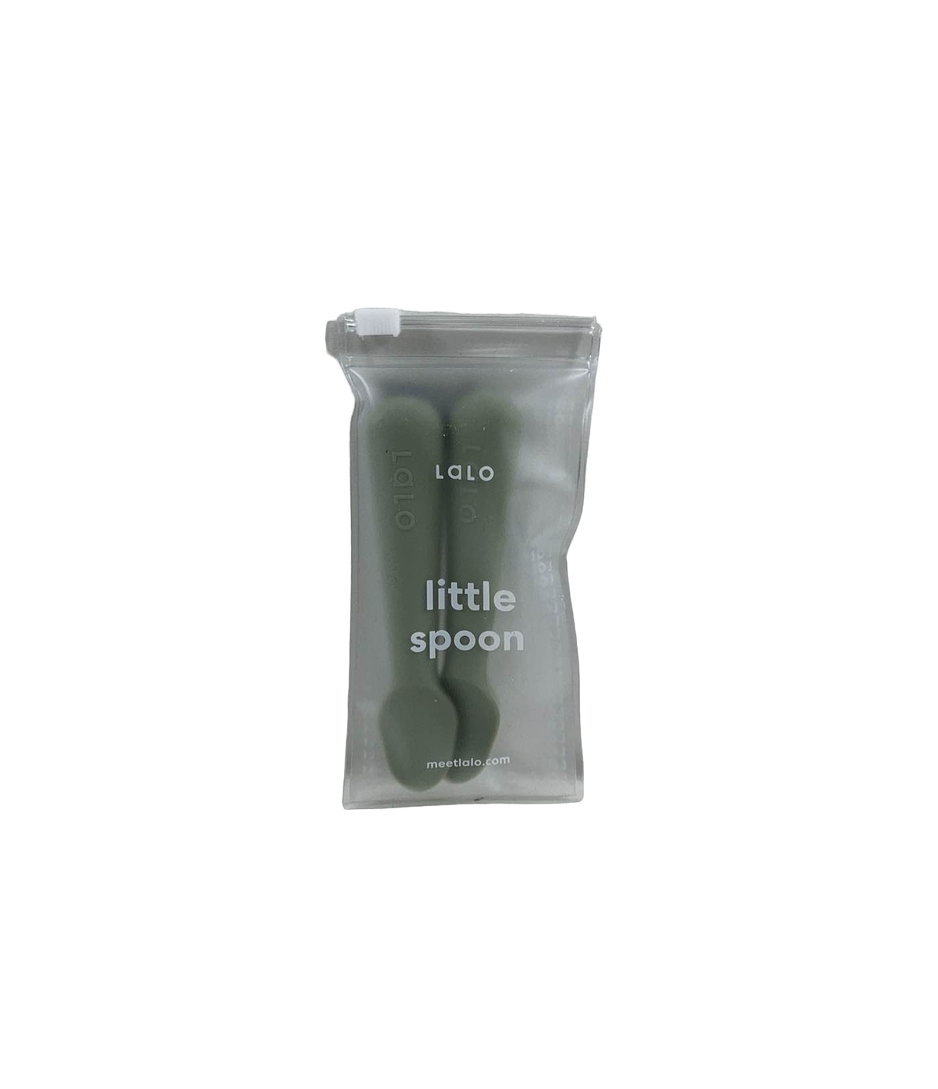 Lalo Little Spoon 2 Pack, Sage